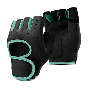 Guantes transpirables para levantamiento de pesas con cierre de correa en la muñeca y protección para la palma para levantamientos pesados - Product Image 2