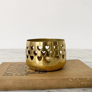 New Unique Finish Iron Handmade <b>Small</b> Candle <b>Jar</b> Heart Cutting Weddings Christmas Modern Home Hotel Table Decor At Cheap Prices - Product Image 4