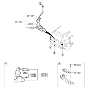 Repuestos y Accesorios para Autos y Camionetas Sportage Nuevos 95760D9001 - Product Image 2