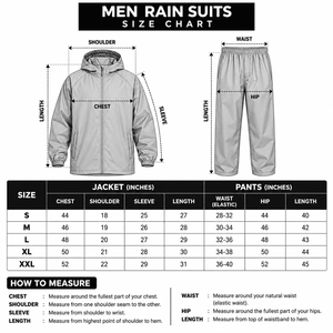 Traje Impermeable Gris de Dos Tonos para Hombre con Costuras Selladas y Reflectantes, Transpirable, de Poliéster, para Ciclismo al Aire Libre - Product Image 6