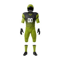 Ensemble de maillots de football américain unisexe grande taille les plus populaires, impression personnalisée, uniforme de sport respirant à manches courtes