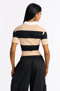 Chemise décontractée pour femme en polyester/coton respirant à séchage rapide, personnalisable avec logo imprimé, couleur et design sur mesure, vente en gros - Product Image 3