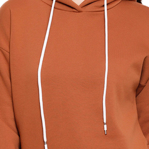 Sudadera con Capucha para Mujer, Informal, para Primavera y Otoño, Color Gris, con Estampado Europeo y Americano - Product Image 1