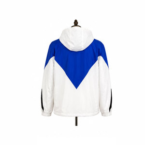 เสื้อแจ็คเก็ตวาร์ซิตี้สำหรับผู้หญิง Zeta Phi Beta แบบมีซิปเต็มตัว มีฮู้ด พิมพ์ลายตัวอักษรสมาคมนักศึกษากรีก สีน้ำเงินขาว เสื้อกันลม - Product Image 6