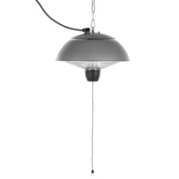 Chauffage de terrasse extérieur 1500W, chauffage infrarouge électrique suspendu, montage au plafond, étanche IP54, éclairage, télécommande, portée 249 pieds