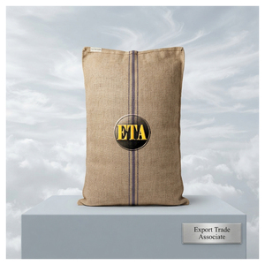 Bolsa de yute de 10205.83 decigramos por bolsa, peso estándar, tipo B, de 44 x 26.50 pulgadas, con dobladillo de 6x8 HD en la boca, cosida en seco, OHDS, HKL H - Product Image 1