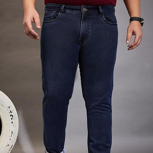 <b>Men's</b> High Street Style Oversized Denim Jeans Pant Custom Made Good Quality OEM Private Label Adults Size Mid Waist <b>Overalls</b> - Product Image 2