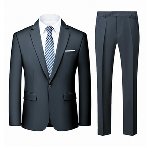 Trajes de tres piezas para hombre, doble botonadura, corte ajustado, casuales, diseño personalizado, fabricados en fábrica, conjunto de traje de 3 piezas en venta - Product Image 3