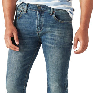 Men's Casual Classic Style Acid Wash Loose Fit Plus Size Custom Denim Jeans 100% Cotton Eco-Friendly Breathable - Product Image 3