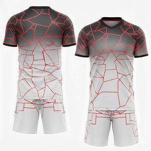 Ensemble de maillots de football personnalisés avec logo par sublimation, uniformes d'entraînement à séchage rapide, kit d'équipe de club, rétro futbol, découpe 100 % automatisée - Product Image 1