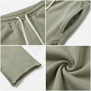 Wholesale Custom Sun Fade Flared Acid Wash <b>Sweat</b> <b>Pants</b> <b>Men</b> Zip Up Blank Cut And Sew Wide Leg <b>Pants</b> <b>Mens</b> Baggy Sweatpants Winter - Product Image 4