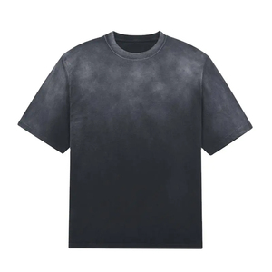 T-shirt de fitness musculaire surdimensionné en coton tricoté 100 % de haute qualité avec impression par sublimation personnalisée pour hommes - Product Image 1