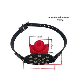 Juguete sexual BDSM <span class=keywords><strong>de</strong></span> silicona con forma <span class=keywords><strong>de</strong></span> rosa, mordaza <span class=keywords><strong>de</strong></span> bola transpirable con boca abierta para sumisión y dominación. - Product Image 2