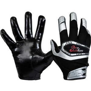 <b>Red</b> & White High Quality American Football Gloves For Adult & Kids - Product Image 2