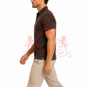 Exclusive Brown Polo Shirt Premium Comfort Soft Cotton Fabric <b>Classic</b> Fit Breathable Short Sleeve Fashion Wear - Product Image 3