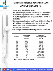 ASTM D - 445/446 น้ํามันหล่อลื่นและผลิตภัณฑ์ปิโตรเลียมอุปกรณ์ทดสอบความหนืด Cannon Fenske เครื่องวัดความหนืดไหลย้อนกลับจากอินเดีย - Product Image 2