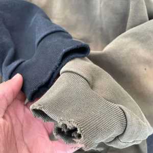 Sweat-shirt à capuche pour homme, couleur unie, coupe classique, 100% coton, molleton français, décontracté, écologique, vêtement d'hiver, avec poche, coupe classique - Product Image 2