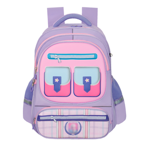 กระเป๋าเป้นักเรียนหลักกันน้ำทนทานสไตล์น่ารักสีสันสดใสปรับแต่งโลโก้ได้ลายตัวอักษรใช้ได้ทั้งชายและหญิง - Product Image 6