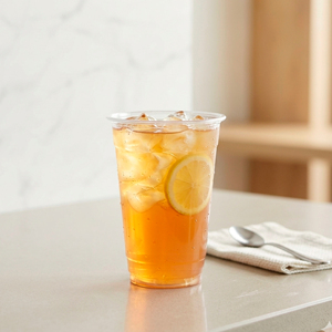QUANG QUAN Transparent Disposable <b>Plastic</b> <b>Cups</b> 16/22/24o Recyclable PP <b>Cups</b> With Lids for Iced Coffee Tea Cold Drinks - Product Image 4