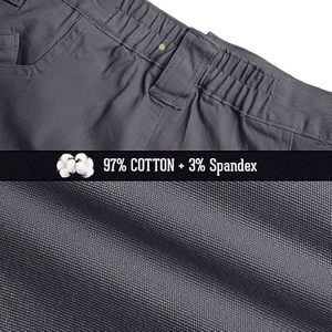 Men's Khaki Tactical Cargo Pants High Waist Multiple <b>Pockets</b> Breathable Workwear Style Canvas Material Spring Outdoor <b>Trousers</b> - Product Image 6