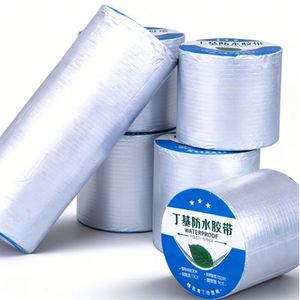 Waterproof Aluminum Foil Tape Single Sided Rubber Adhesive Industrial Sealing Tape High Viscosity No Printing Mi xiang - Product Image 1