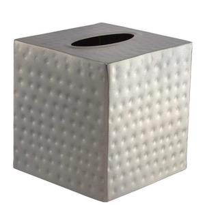 Porte-boîte à mouchoirs élégant en métal de designer avec base antidérapante pour la maison, le bureau et la table de restaurant - Product Image 2