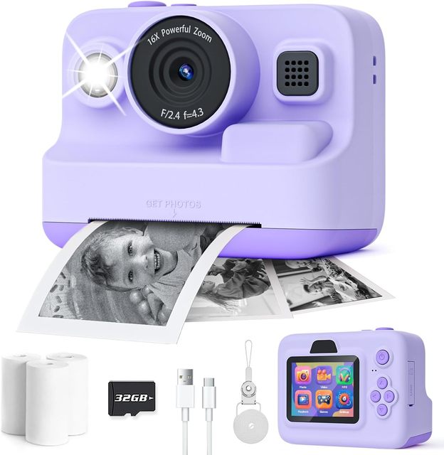 Kid Birthday Gift Digital Instant Camera Mini Photo Printer SPRITE GROUP Children Toy Instant Camera Digital Printing Camera