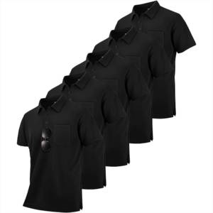เสื้อโปโลผู้ชายแบบเรียบง่ายคุณภาพสูงขายส่ง พร้อมบริการ OEM รับทำโลโก้ตามสั่ง - Product Image 4
