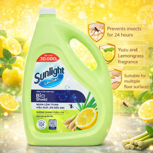 Sunlight floor <b>cleaner</b> Bioshield yuzu lemon & lemongrass 3.6kg x 3 Cans - Product Image 2
