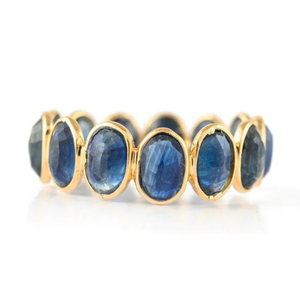 Fashionable Stainless Steel Zircon Eternity Band Ring-One Size - Product Image 2