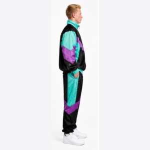 Conjunto Deportivo para Hombre, Chaqueta Deportiva Ligera con Cierre de Cremallera y Bloques de Color, Pantalones Deportivos, Cortavientos de Primavera - Product Image 3