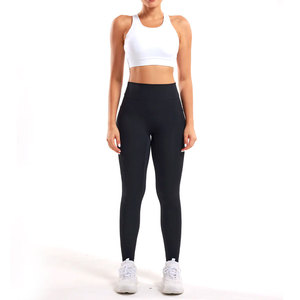 Best Supplier High Quality Breathable Lightweight Comfortable Performance Gym Active Wear High Waist Leggings Sports Bra Set - Product Image 1