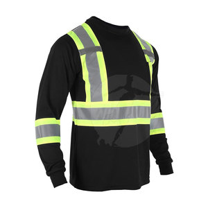 Quality <b>Long</b> <b>Sleeve</b> High Visibility Workwear Durable Material Reflective Detail Comfortable For Daily Tasks Safety Shirt - Product Image 4