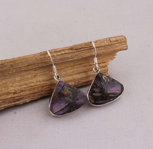 Wholesale Natural Jasper 925 <b>Sterling</b> <b>Silver</b> <b>Dangle</b> <b>Earrings</b> Earthy Pattern Gemstone Drop <b>Earrings</b> High Quality Jewelry - Product Image 4