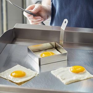 Nouvel arrivage en usine : Moule à œufs en acier inoxydable écologique SKI, moule à crêpes et omelettes en métal, outils de cuisine - Product Image 4