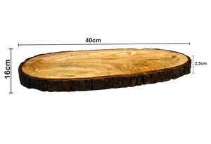 Bandeja Decorativa Redonda de Madera Estilo Art Deco de FAIZA CRAFT, para Decoración del Hogar, Precio de Fábrica desde India - Product Image 5