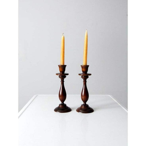 Customized <b>Wooden</b> <b>Candlestick</b> Holder Custom Colors for Home and Wedding Decoration for Christmas Festivities unique candle jars - Product Image 1
