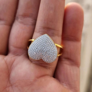 Anillo de Compromiso de Doble Banda con Diamante Moissanite de Corte Redondo en Forma de Corazón, Regalos de Aniversario para Esposa, Joyería de Plata 925 para Mujer - Product Image 3