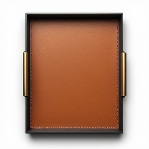Colección de bandejas organizadoras de cuero premium Grand Monarch, diseñadas para interiores exquisitos, entornos elegantes de hostelería y más. - Product Image 6