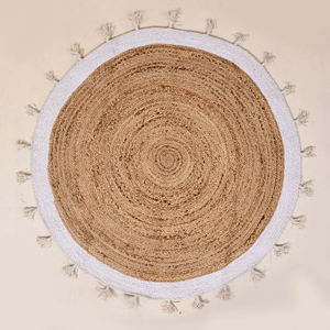 Alfombra de Yute Natural Hecha a Mano – Alfombra Rústica Ecológica para Decoración de Sala de Estar y Dormitorio - Product Image 1