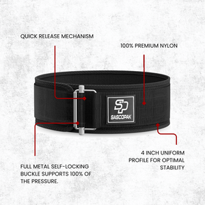 Cinturón de Gimnasio de Nailon de Primera Calidad con Cierre Automático para Levantamiento de Pesas, Crossfit y Entrenamiento de Fuerza, con Logotipo Personalizado y Cierre Rápido - Product Image 3