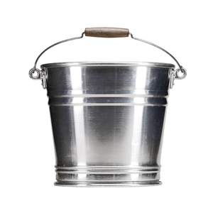 Vintage Rustic Decor Metal Pail <b>Bucket</b> <b>Galvanized</b> Steel Serving Pail With Handle For Ice Gifts And Floral Arrangements On Sale - Product Image 1
