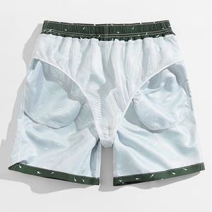 Maillot de bain pour hommes, short de sport imprimé avec cordon, taille élastique, grande taille, pour entraînement, jogging d'été, Sweat-shirt - Product Image 3