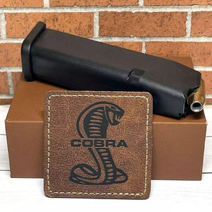 Wholesale Leather Logo <b>Patches</b> for Caps <b>Jackets</b> Bags Custom Burnished Finish Durable Apparel Branding Labels - Product Image 2