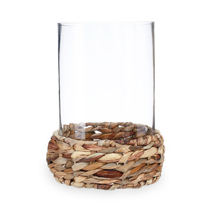 Support de tasse en jacinthe d'eau naturelle tressée à la main avec logo - Product Image 3