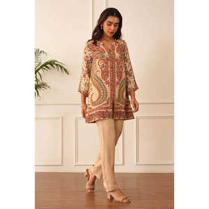 Belle impression numérique des femmes Co-ord Set pour les fêtes élégantes et à la mode - Product Image 6