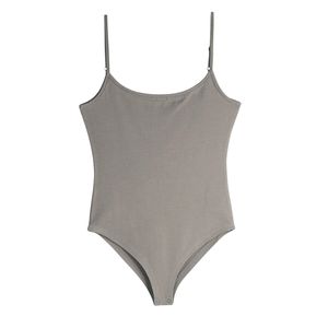 Body de Mujer Personalizado al por Mayor, Cuello Redondo, Sin Mangas, Transpirable, Color Negro Sólido, Estilo Básico, Tipo Camiseta, Moldeador - Product Image 1