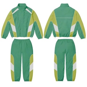 Conjunto Deportivo para Hombre con Paneles Geométricos, Chaqueta Atlética con Cuello Alto y Pantalones Jogger, Ropa Deportiva Ligera para Entrenamiento, Precio al por Mayor - Product Image 6