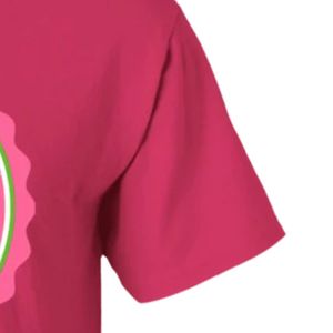 เสื้อยืดสีชมพูร้อนแรง พิมพ์ลายกราฟิก แขนสั้น คอกลม ผ้าฝ้าย เสื้อผ้าสั่งทำ เสื้อผ้าสตรีทแฟชั่น เสื้อลำลอง แฟชั่นฤดูร้อน - Product Image 5