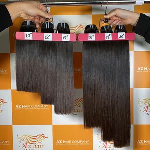 Vente en gros vietnamienne de paquets de cheveux humains à cuticules alignées trame droite osseuse Extensions de cheveux de haute qualité sans fibres synthétiques mélangées - Product Image 4